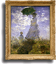 Featured work: Woman with a Parasol - Madame Monet and Her Son by Claude Monet